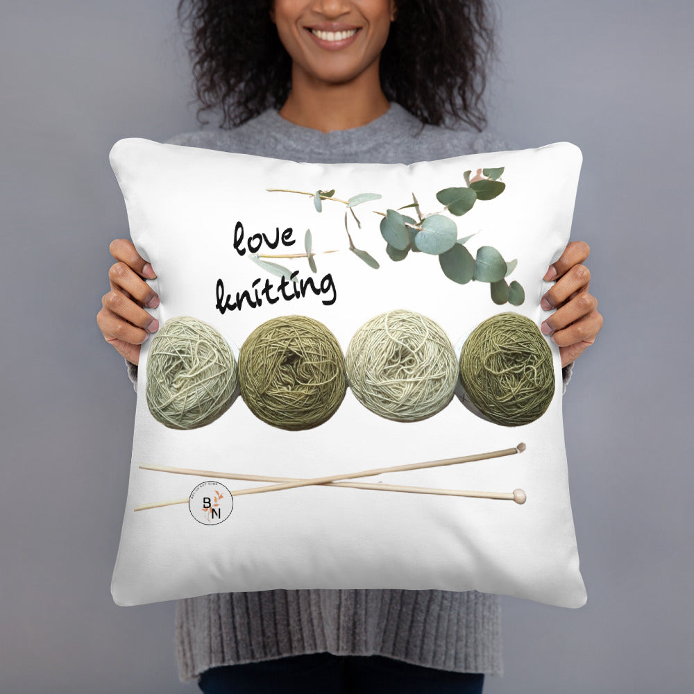 Green Threads - Decorative Pillow 45 x 45 cm (18"x18")