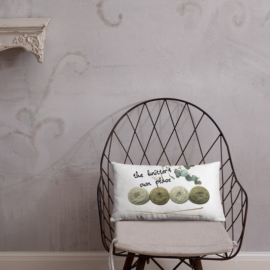 Green threads - Cushion 50 x 30 cm ( 20"x"12")